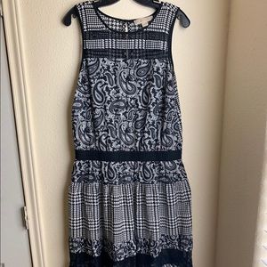 Mk paisley houndstooth dress